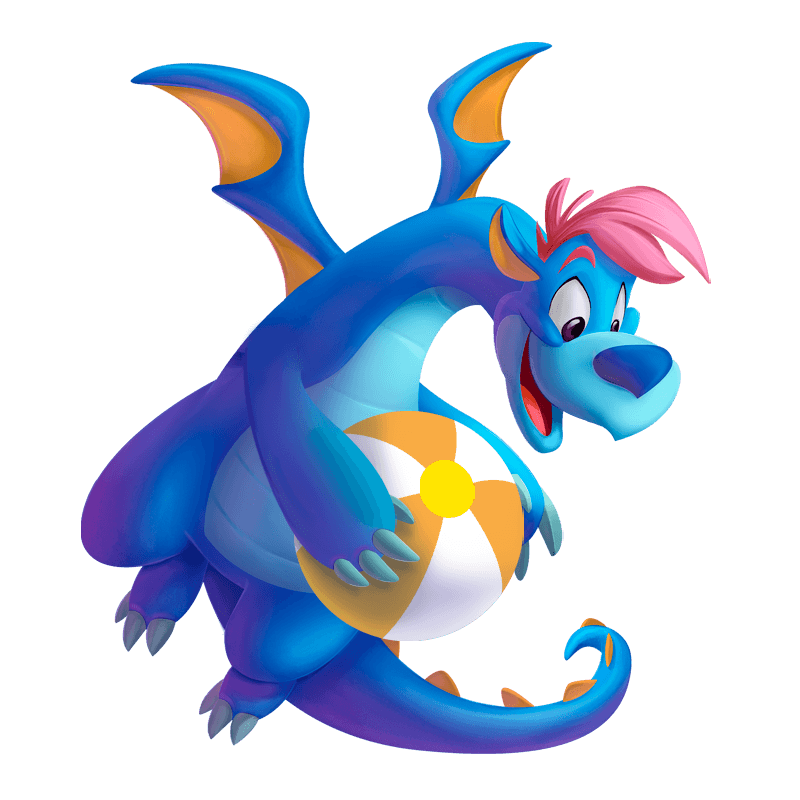 Pulgas y pelota decorativas